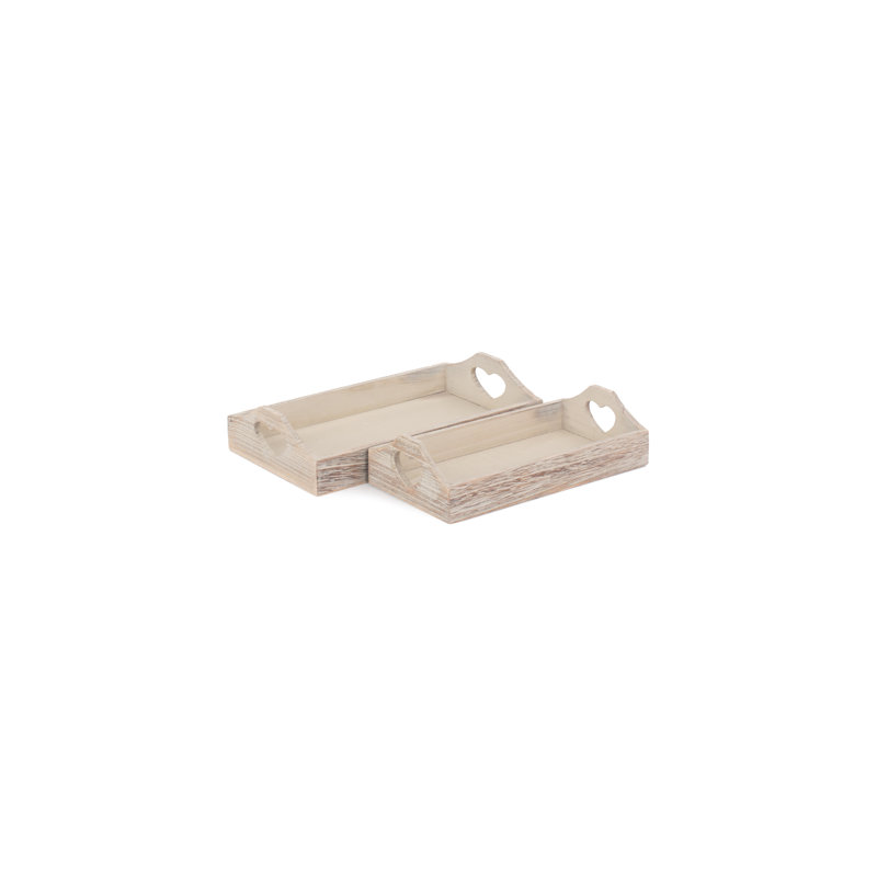 Escondido 2 Piece Small Serving Tray Set