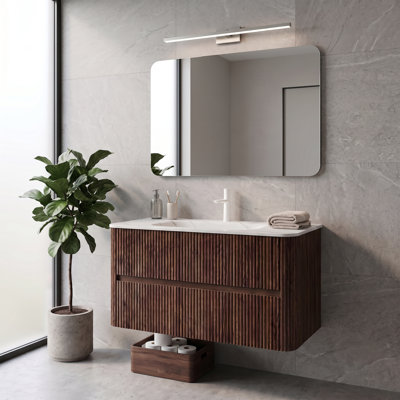 Wall Mounted Single Vanity Bathroom Vanity With Top