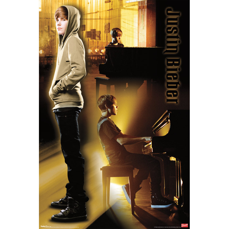 « justin bieber-impression sur papier piano »