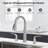 Widespread Dual Handle 360° Spout Swivel Pull Down 3 Modles Sprayer Kitchen Faucet-115431367