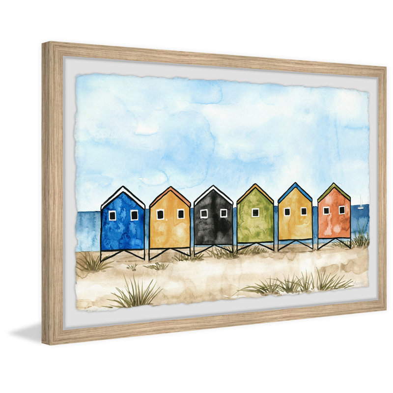 Smell the Ocean Air 1 Piece Single Picture Frame Painting, 20cm H x 30cm W x 3.81cm D