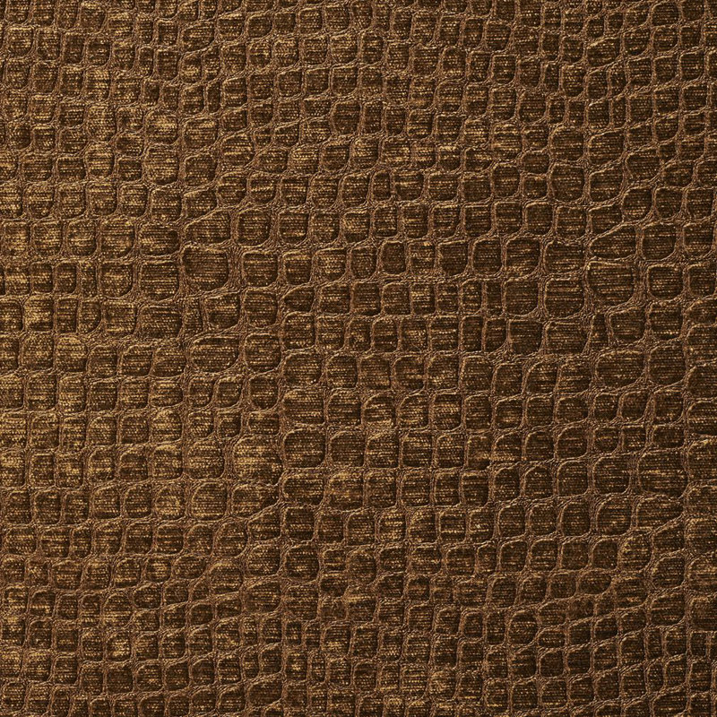 Tissu velours lime alligator, Brun moyen