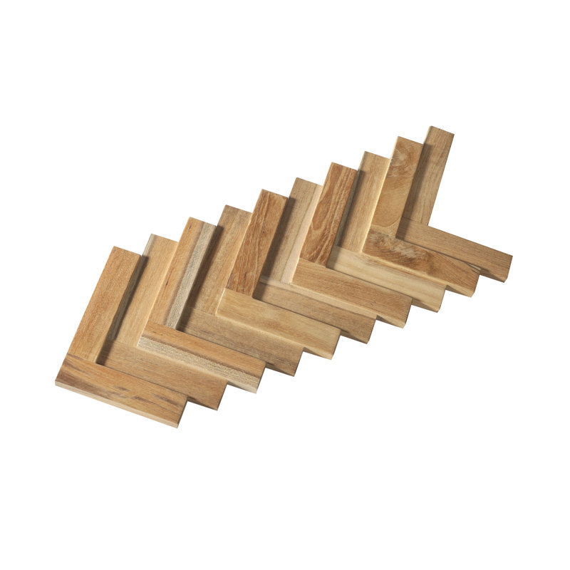 UltraWood Teak Herringbone Jointless Wall Paneling