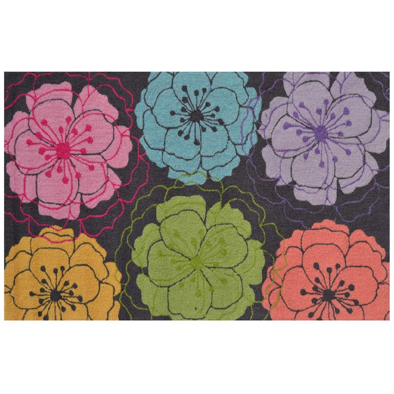 Zelda floral gris taille 2,8 x 4,8