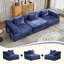 Canapé à compression, canapé-lit convertible au sol avec structure de forme fixe, canapé modulaire désossé, aucun assemblage requis, tissu chenille, pour la chambre du salon-1053275902