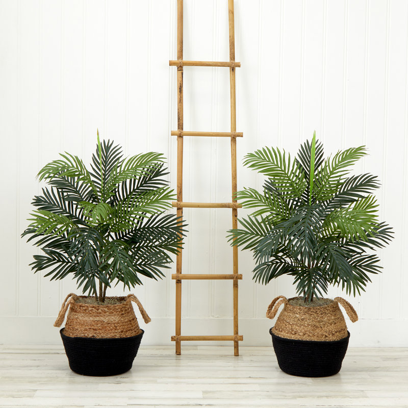 3ft. Artificial Areca Palm Tree with Handmade Basket DIY KIT