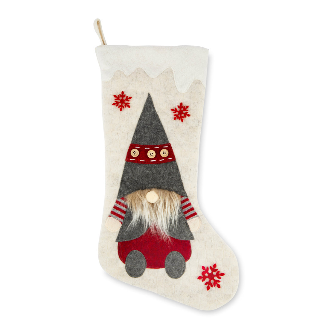 Excelsa Epiphany stocking sock with gnome 46 cm Gnomo polyester multicolor
