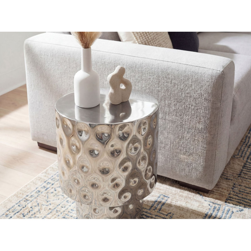 End Table, Silver