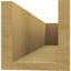 Block Block Woodgrain TimberThane Raider Tail, apprêté brun clair-88143519