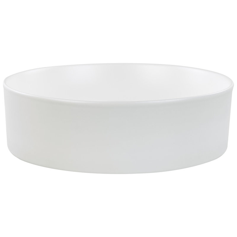 Latitude Run Avamay 16mm L x 16mm W Ceramic Oval Sink, Off White