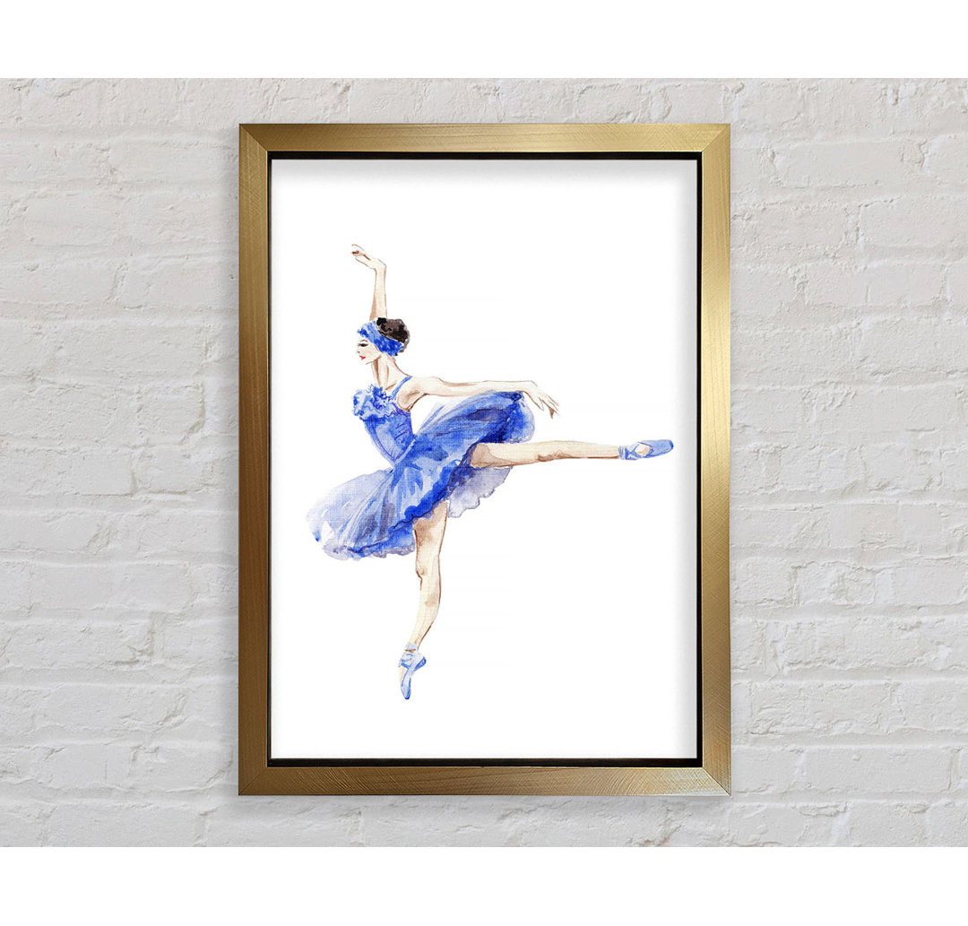 Blaue Ballerina 8 - Druck