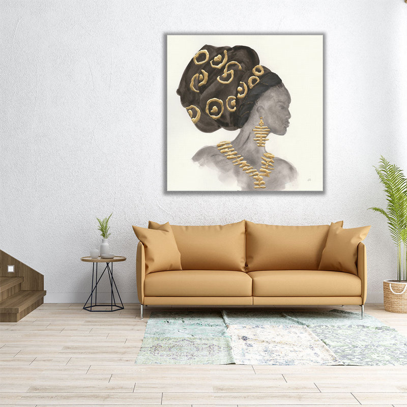 «Head Coiffure Beauty I», reproduction d'art sur toile, H 16 po x l 16 po