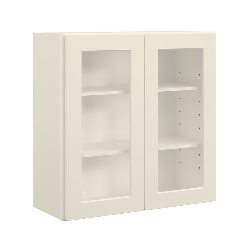 Meuble mural standard HOMEIBRO Cozy Design, 30 po L x 12 po P x 30 po H, en contreplaqué blanc Shaker, prêt à assembler