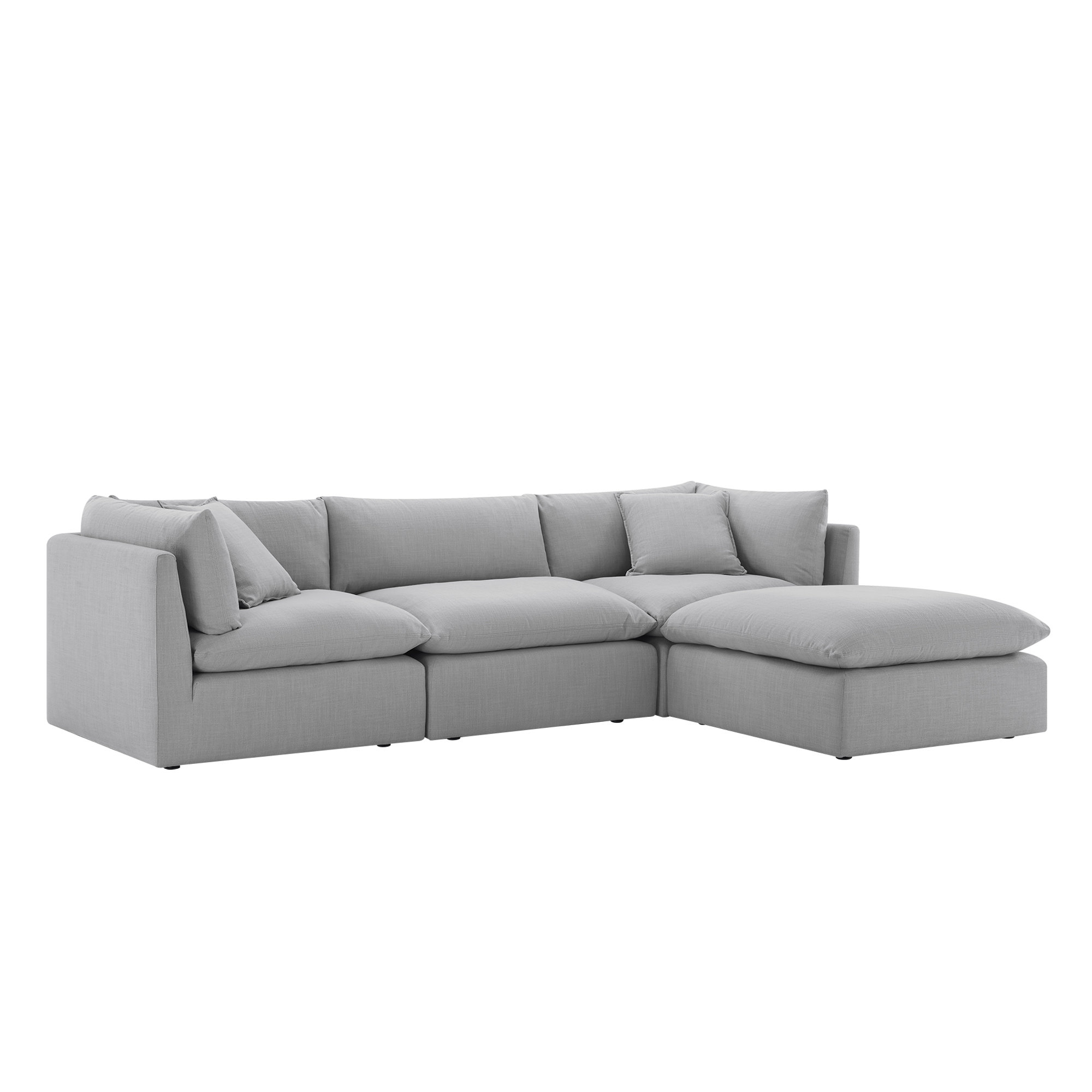 Joss Main Annabella 4 Piece Upholstered Sectional Reviews   Annabella 4 Piece Upholstered Sectional 