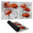 Red flowers - 15.75"x31.50" Desk mat