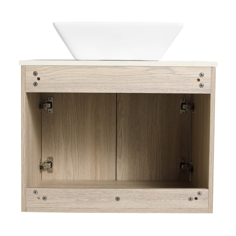 Ensemble de meuble-lavabo à fixation flottante avec lavabo Carmean