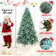 Arbre de Noël 9 pi avec 3268 pointes, branches articulées et support en métal stable pour un assemblage facile et un look réaliste-2004347732