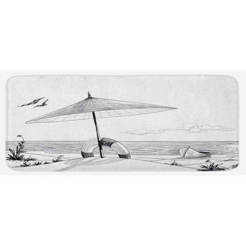 Coastal Synthetic Kitchen Mat