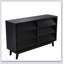Commode double à six tiroirs de style vintage avec design biseauté et grand espace de rangement pour une organisation élégante de la chambre