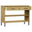 Console Cabinet Buffet Storage with Metal Legs Solid Wood Pine OSLO-850996139