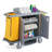 60" Multifunctional Housekeeping Hotel Cart Janitorial Cart With Locking