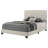 Efram Cream Upholstered Queen Bed