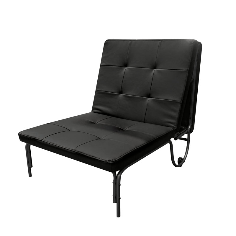 Abrish Kids Futon Adjustable Chair in Silver and Black