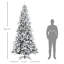 Arbre de Noël artificiel enneigé, 9 pi