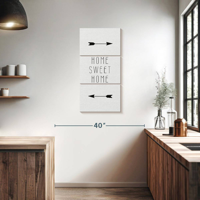 Plaque murale Home Sweet Home Family, H 38 po x l 18 po