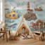 Papier peint nautique bleu ciel nuageux-1337673346-1337673344