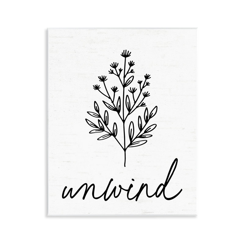«Bathroom Herb Unwind», plaque murale par Designed