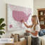 Dark Pink Push Pin USA Milstead-107944411