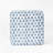 Pyp Square Storage Ottoman, 18 Inch Blue Green Pattern Print, Brown