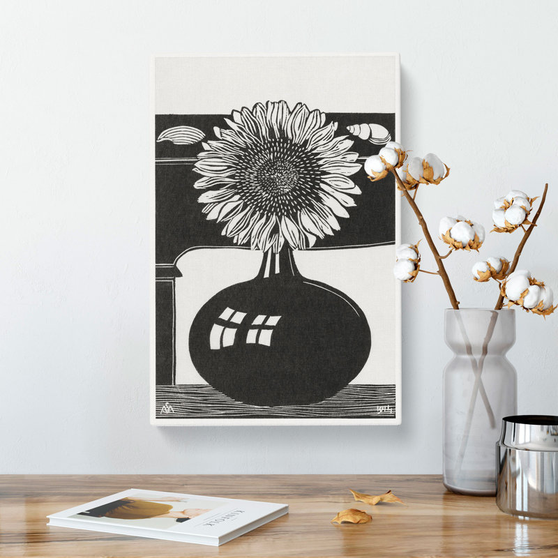 Sunflower by Samuel De Mesquita - Wrapped Canvas, 40cm H x 35cm W x 3cm D