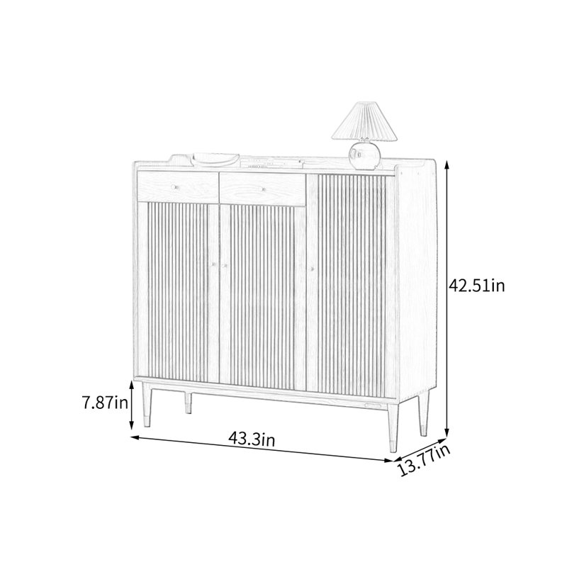 18 Pair Shoe Storage Cabinet