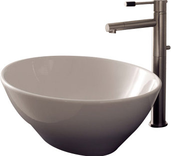 Scarabeo by Nameeks Ovo 13.2 " Ceramic Oval Bathroom Sink