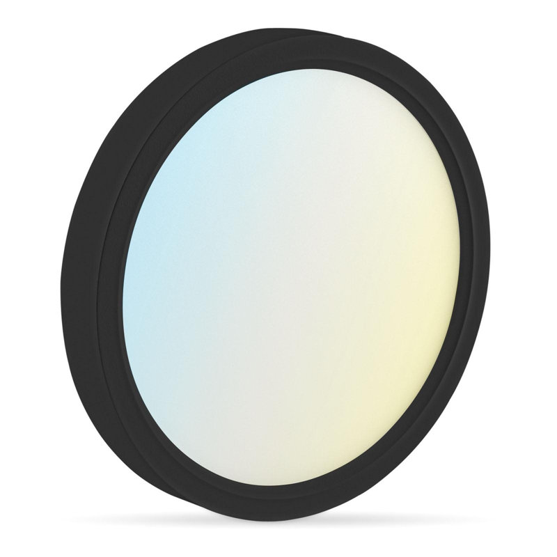 Plafonnier encastré DEL Wrought Studio ™ 5 pouces, 10W 600LM, 5CCT 2700K-5000K, à intensité variable, laiton ETL, Noir