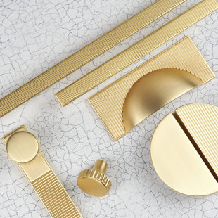 30mm Brushed Brass Knob