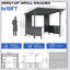 Pavillon de jardin 9 pi x 10 pi à toit rigide avec tablettes de rangement et plateforme d'extension, structure en acier galvanisé durable pour patio et cour arrière