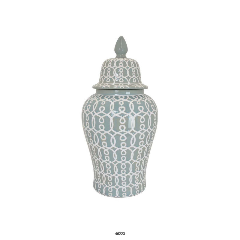 Charito Jar, 33'' H x 16'' W x 16'' D, Green