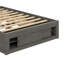 Lit plateforme grand format avec quatre tiroirs et rangement au pied de lit, sans tête de lit-924585820