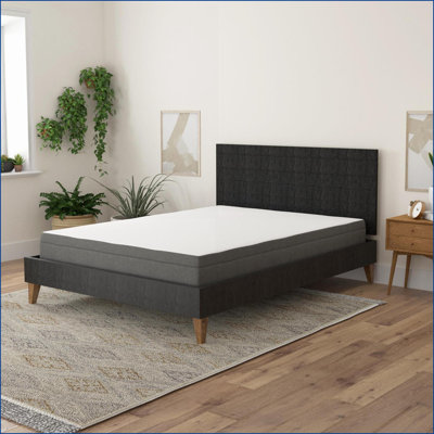 Mattresses Queen Size 8” Firm Memory Foam with Gel-Infused Air Grid &amp; Edge Support | Off-White | Foam
