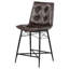 Tabouret de comptoir rembourré 24,75 po avec structure en métal Aiken-100413510
