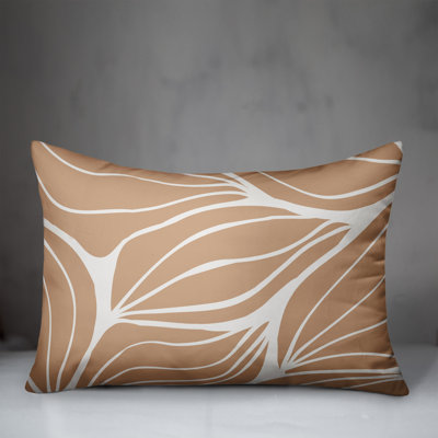 Floral Outdoor Reversible Throw Pillow