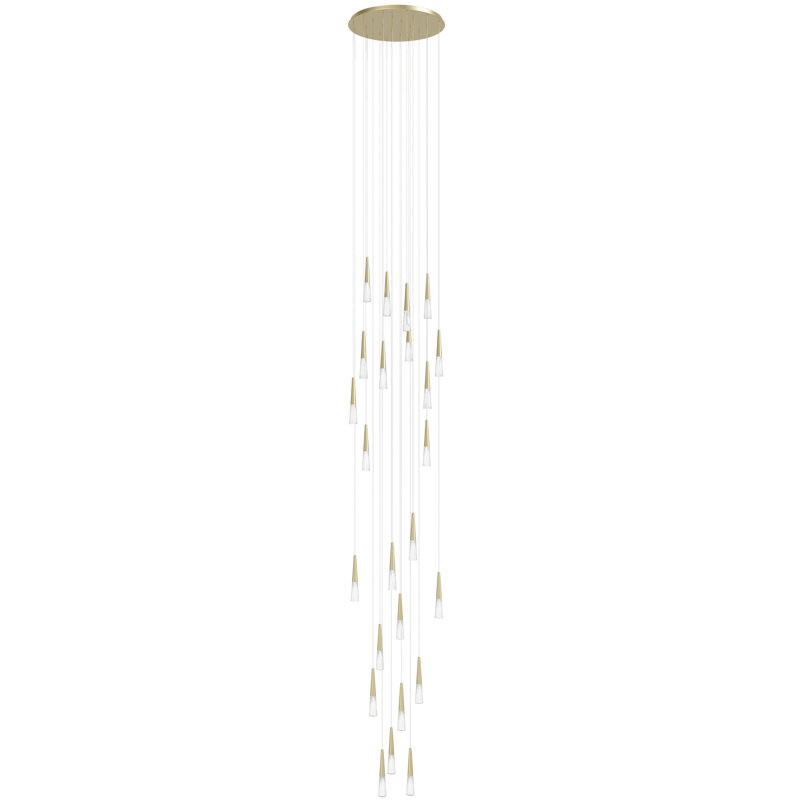 Avalon 25 - Light LED Pendant, Brushed Brass