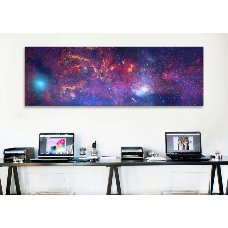 Lenworth and Space «Center of The Milky Way Galaxy», impression sur toile, H 16 po x l 48 po x P 1,5 po, Toile tendue