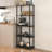 5-Tier 57.4" Open Shelf Bookcase, Compact Storage Bookshelf-221452311-221384783