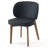 20.1" Extra Wide Upholstered Dining Chair, Side Chair with High Wingback, Armless Vanity Chair With Solid Wood Legs For Dining Living Room Vanity Office, Black, Set of 6-68710396-68710385