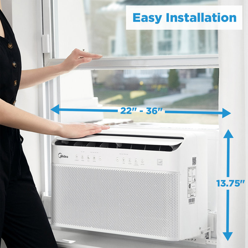 Midea 10,000 BTU White Smart Inverter Window Air Conditioner