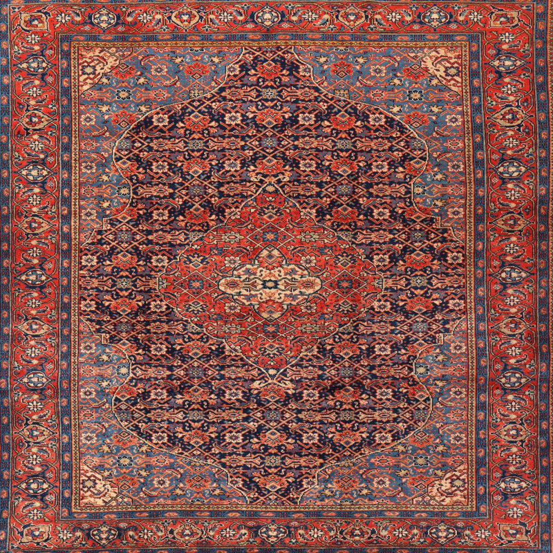 Oriental Indoor Rug, Square 7'